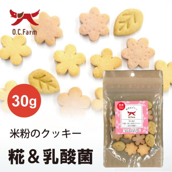オーシーファーム 岡山県産平飼い卵と米粉のクッキー 〜糀＆乳酸菌〜 | グルテンフリーで安心 ペット用クッキー