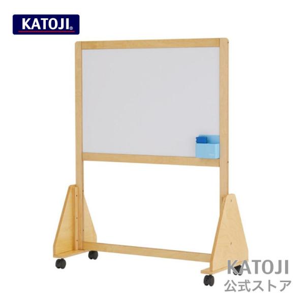 ホワイトボード ミニ お子様が書きやすい高さ スタンド式 イレイザー付 KATOJI カトージ