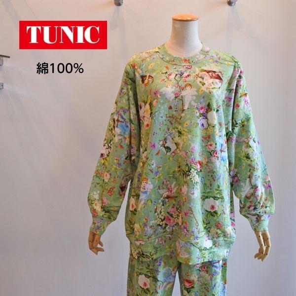 チュニック TUNIC 鴨居羊子 トレーナー長袖パジャマ 40接結 エンジェル