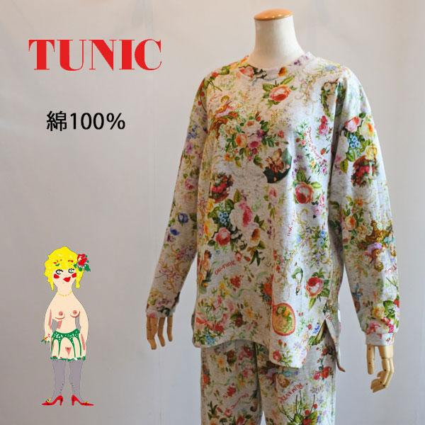 マ*ユ様 鴨居キャラクターシリーズ　TUNIC チュニックドール（新品）31✖️ チュニック TUNIC 鴨居羊子 丸首トレーナー長袖パジャマ 40接結 サイド