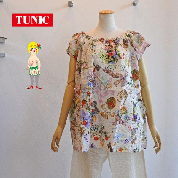チュニック 20％OFF SALE TUNIC 鴨居羊子 フレンチシャーリング