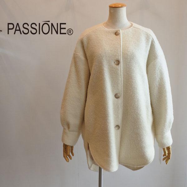 PASSIONE 40%OFF SALE パシオーネ ラウンドヘムコート ウール PASSIONE 40%OFF SALE パシオーネ ラウンドヘムコート ウール