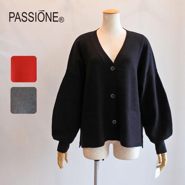 PASSIONE（パシオーネ） Vネックドルマンカーディガン ゆったり ビッグ