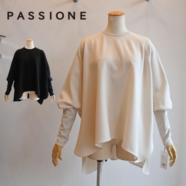 PASSIONE（パシオーネ） バックファスナー ドルマンプルオーバー