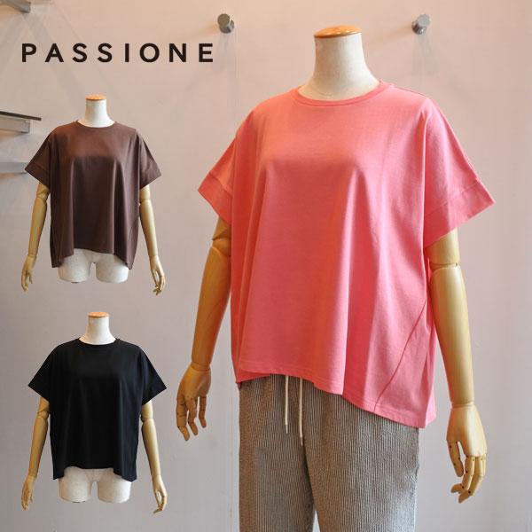 PASSIONE（パシオーネ） コットンカットソー 綿Tシャツ プルオーバー