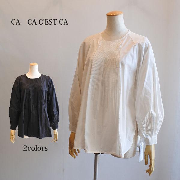COMME CI COMME CA（コムシコムサ） タック入りチュニックブラウス 