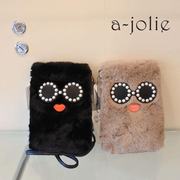 a-jolie（アジョリー） スマホポシェット パールサングラス フェイク