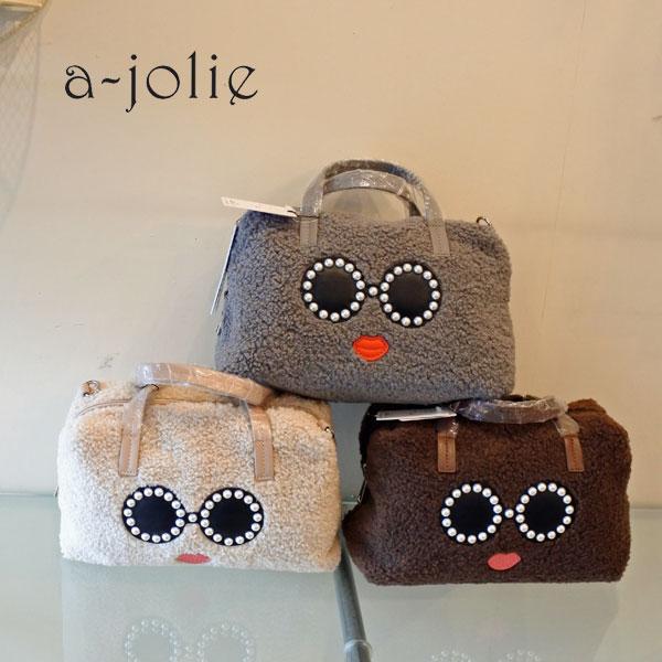 a-jolie a-jolie アジョリー 2WAYミニトートバッグ パール a-jolie a-jolie アジョリー 2WAYミニトートバッグ パール