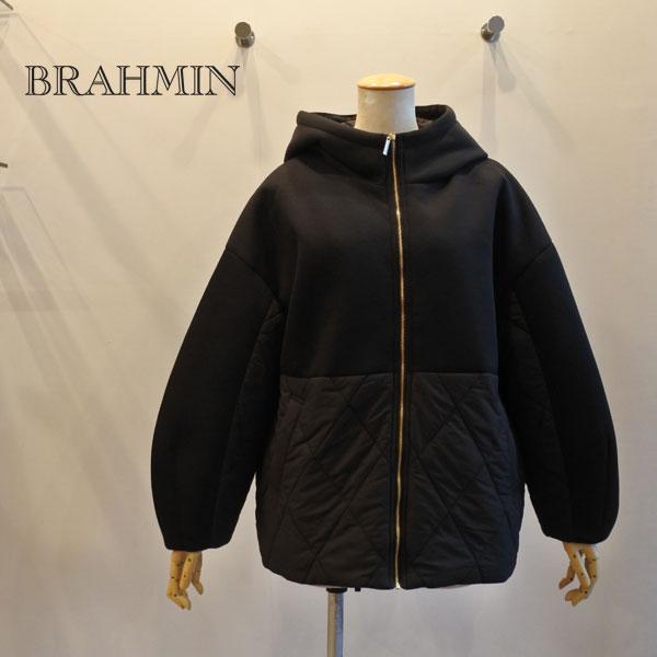 Brahmin（ブラーミン） 異素材ドッキングブルゾン 中綿キルティング 