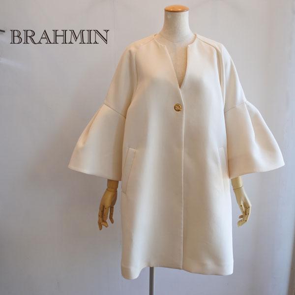 Brahmin ブラーミン ノーカラーボリュームスリーブコート 送料無料 