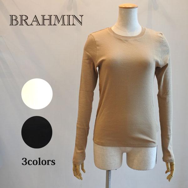 Brahmin 30%OFF ブラーミン クルーネックプルオーバー ロンT 綿Tシャツ 