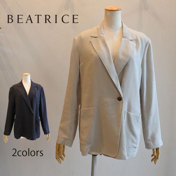 BEATRICE ベアトリス ノーカラージャケット/Gジャン グレー BEATRICE ベアトリス ノーカラージャケット/Gジャン グレー 2025