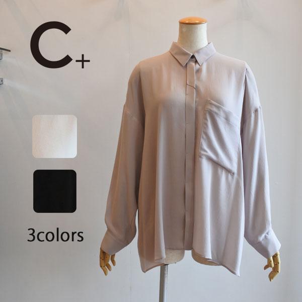 C＋ 40％OFF SALE C+ シープラス クレールビッグシャツ ブラウス 