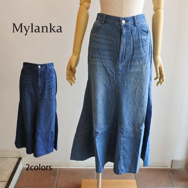 MyLanka ミランカ デニムマーメイドスカート ロングフレアー MyLanka ミランカ デニムマーメイドスカート ロングフレアー