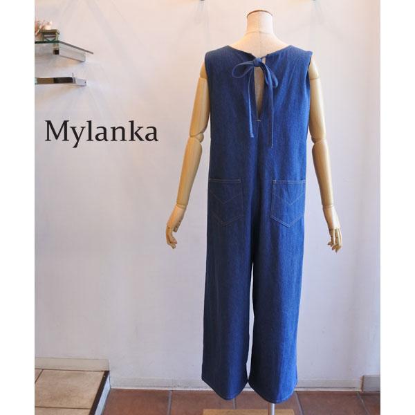 MyLanka（ミランカ） ノースリーブデニムサロペット フロントジップ