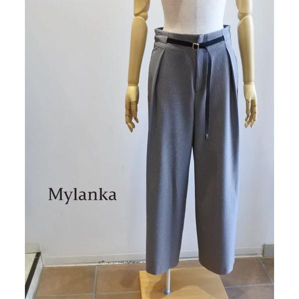 50 Off Sale ミランカ ガンクラブチェックワイドパンツ ウール調 洗濯機可 M あすつく Mylanka 秋冬物 M Katoreya 通販 Yahoo ショッピング
