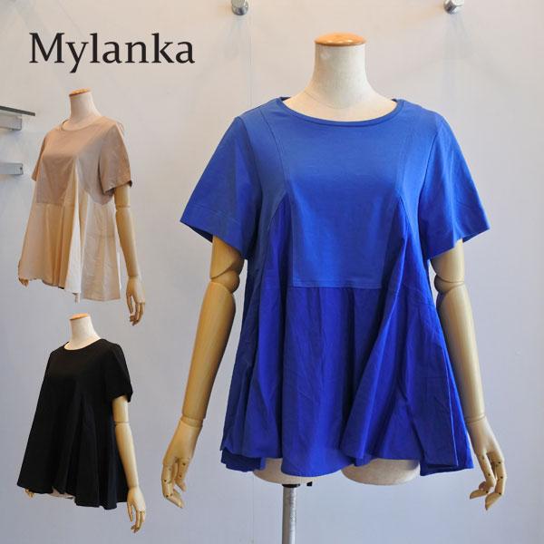 ★お値下　半額★ ドッキングスタジャン MyLanka ミランカ　新品　タグ付き MyLanka（ミランカ） 20％OFF SALE 異素材ドッキングカットソー