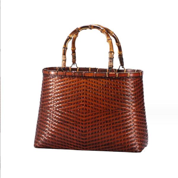 職人手作り かごバッグ 竹編みバッグ 手編み 高級品 貴重 匠の技 トートバッグ 和風 真竹 買い物かご 手提げ カゴバッグ katoshougistore_yicd6-10000975