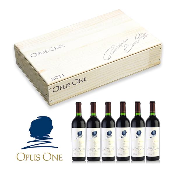 Opus One       2015       木箱入り6本 オーパス ワン 2014 1ケース 6本 オリジナル木箱入り オーパス