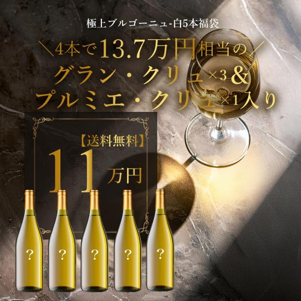 Lucky wine set☆ブルゴーニュ白5本福袋☆コルトン・シャルルマーニュ3
