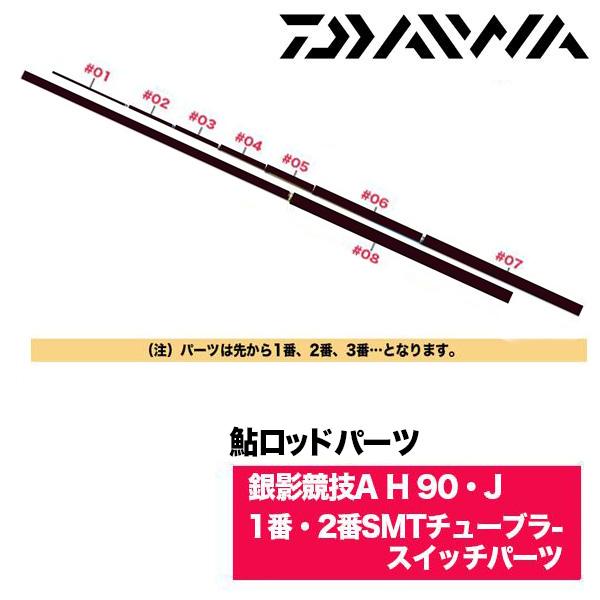 ダイワ 鮎ロッドパーツ　05920714 銀影競技A H 90・J 1番・2番SMTチューブラスイッチパーツ(-50cm/先径1.1mm)