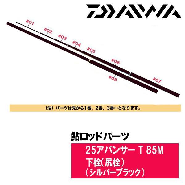 ダイワ 鮎ロッドパーツ　05920736 25アバンサー T 85M 下栓（尻栓）（シルバーブラック）