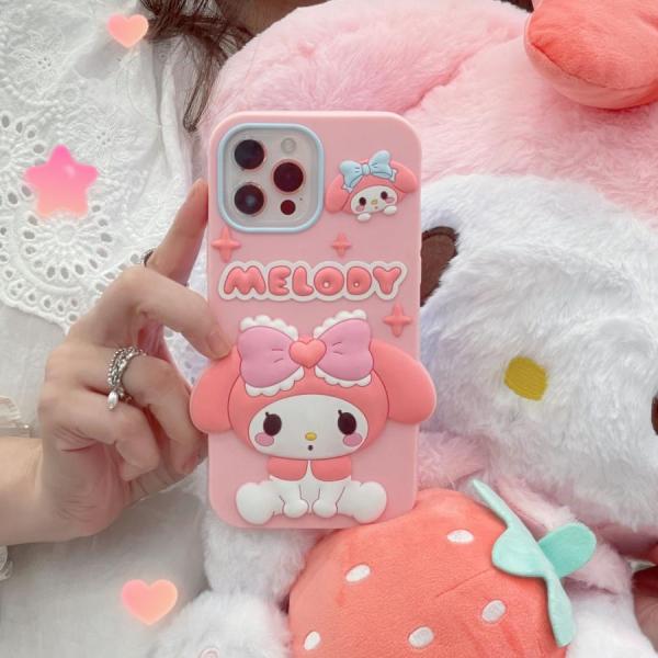 マイメロディ ケース 立体 アイフォン16promax iphone15 iphone14/13