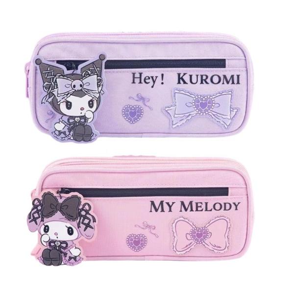 クロミちゃん マイメロ ペン袋 筆袋 筆箱 マイメロディ ペンケース クロミ大容量 収納バッグ 化粧ポーチ マイメロ ステーショナリーボックス バッグ 収 女の子