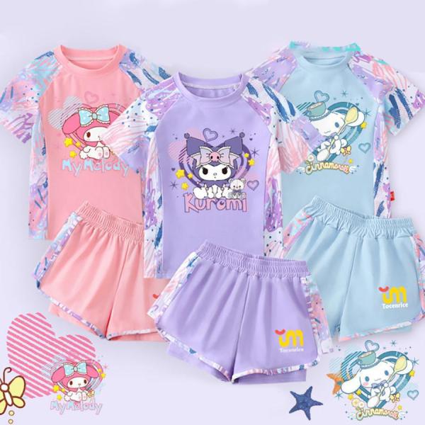 【商品状態】新品未使用品【セット内容】水着3セット(Ｔシャツ、パンツ、帽子）【素　　　材】ポリエステル※ 園児 小学生 女児 女の子 ガールズ 子供用※ 水泳 プール学習 水遊び 海水浴 海 プール スイミング レジャー女の子 水着は吸湿性...