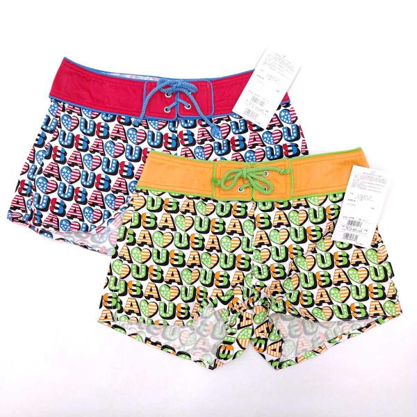 [ブランド] SHREANU シュリーヌ[タイプ] サーフパンツ ショートパンツ 水着[対象] レディース[型番] 167750[カラー] レッド/オレンジ[総丈] 約28cm[ウエスト] 約36cm[状態] 未使用品[詳細備考] ウエスト...