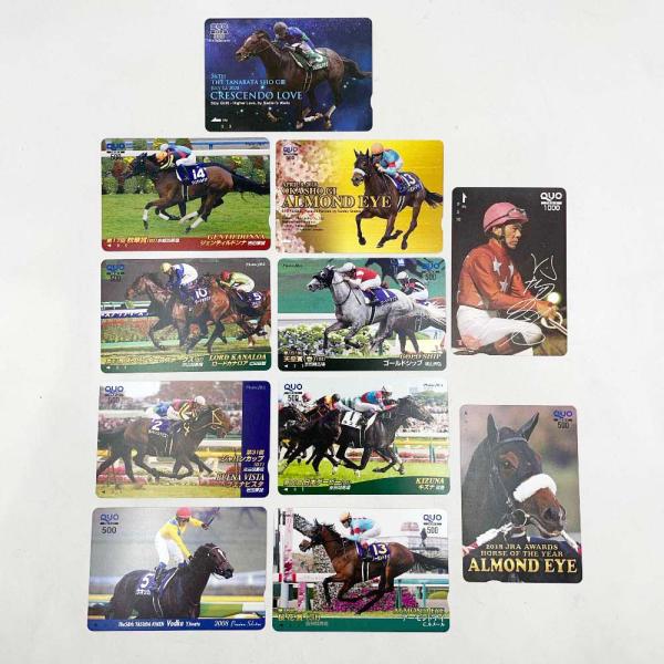 [タイプ] PRC 年度代表馬 競馬 クオカード 的場文男 アーモンドアイ ウォッカ ゴールドシップ キズナ ブエナビスタ 他 500円×9枚 1000円×1枚 300円×1枚 総額5800円分[状態] 未使用品