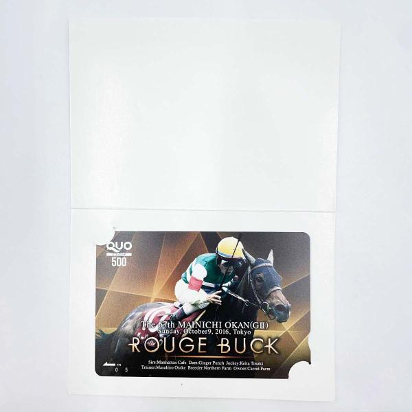 [タイプ] ルージュバック QUOカード 500円分 毎日王冠 G2[状態] 未使用品