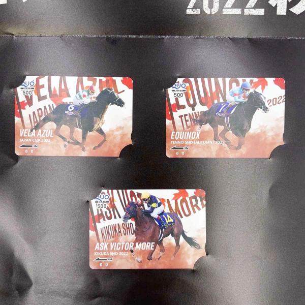 【中古・未使用品】オッズマスターズグランプリ 2022秋 クオカード500円3枚 ヴェラアズール イクイノックス アスクビクターモア