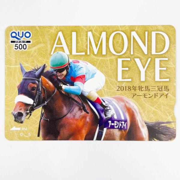 【中古・未使用品】三冠馬デザイン QUOカード 500円 2018 アーモンドアイ