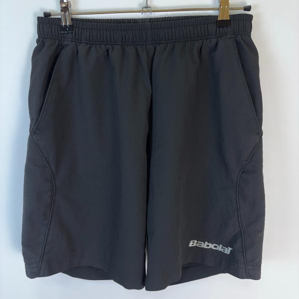 [ブランド] バボラ[タイプ] ゲームパンツ ハーフパンツ[表記サイズ] L[型番] BAB-2301[カラー] ブラック[総丈] 約45cm[ウエスト] 約36cm[状態] 目立ったダメージはありませんが、少しプリントの傷みがみられます。