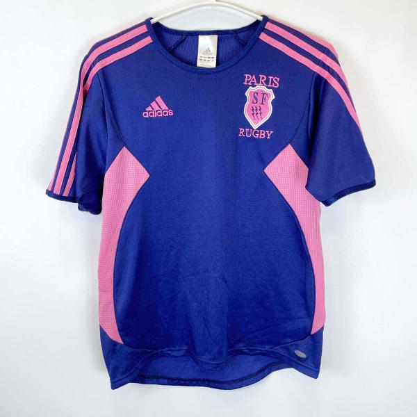 [ブランド] アディダス[タイプ] ラグビー Stade Francais Paris スタッド フランセ パリ ドライシャツ ジャージ[表記サイズ] M[身幅] 約49cm[着丈] 約68cm[状態] 多少の使用感はありますが、目立ったダ...