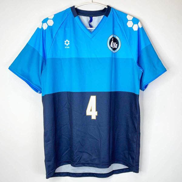 【中古】スフィーダ FC大阪 ユニフォーム シャツ #4 支給品 実使用 L SFIDA