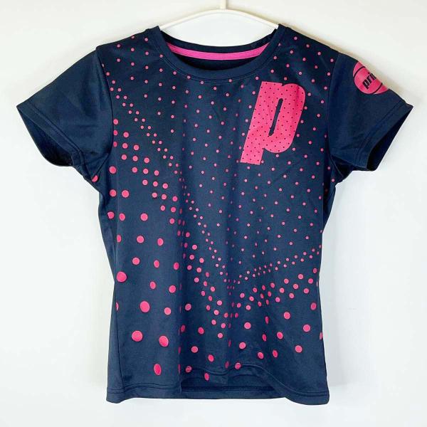 中古】プリンス 半袖 ゲームシャツ Tシャツ M ネイビー/ピンク WL3094