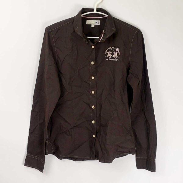 [ブランド] LA MARTINA ラ・マルティーナ[タイプ] 長袖 シャツ ライディング[表記サイズ] 3[対象] レディース[カラー] ブラウン[身幅] 約42cm[着丈] 約65cm[状態] 使用感がありますが、目立った傷みはみられません。