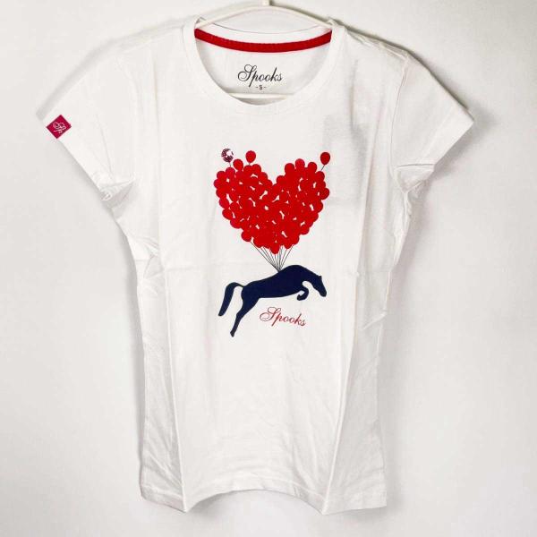 [ブランド] Spooks スプークス[タイプ] Balloon ライディング 半袖 Tシャツ[表記サイズ] S[対象] レディース[カラー] ホワイト[身幅] 約38cm[着丈] 約58cm[状態] 未使用品