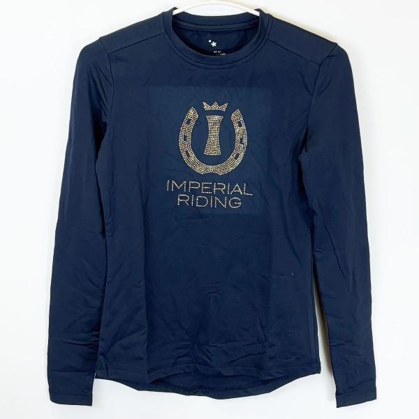 [ブランド] IMPERIAL RIDING インペリアルライディング[タイプ] ロングスリーブ トレーニング シャツ ストレッチ[表記サイズ] S[対象] レディース[型番] KL24210000[カラー] ネイビー[身幅] 約37cm[...