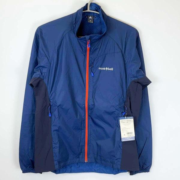 中古・未使用品】モンベル ライトシェル ジャケット M ネイビー