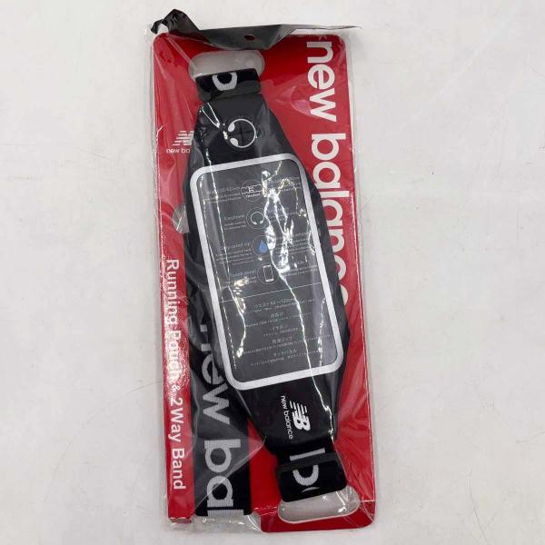 【中古・未使用品】ニューバランス ランニングポーチ ブラック NEW BALANCE iPhone  スマホ対応