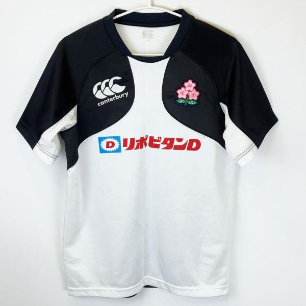 [ブランド] カンタベリー[タイプ] ラグビー日本代表 桜エンブレム刺繍 半袖 Tシャツ ラグビーシャツ[表記サイズ] M[対象] メンズ[型番] R34002J[身幅] 約50cm[着丈] 約68cm[状態] 目立った傷みや汚れはみられません。