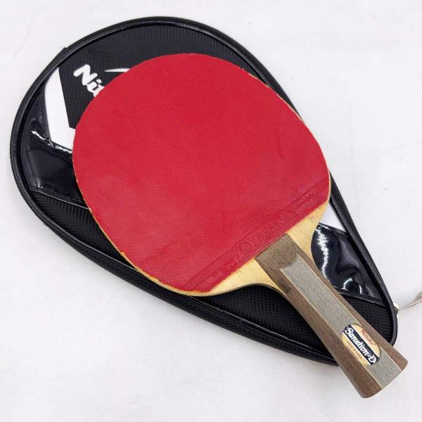 【中古】ニッタク サナリオンD FL NE-6779 Nittaku 卓球ラケット ラバー[ヤサカオリジナルエクストラ]付 シェークハンド ケース付