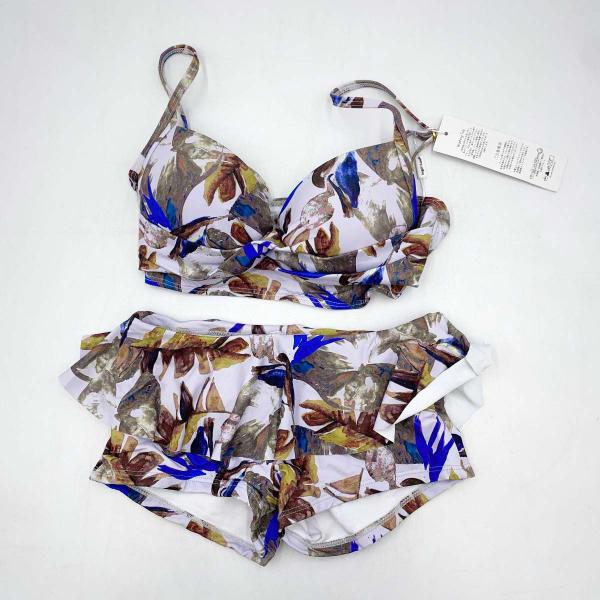 【中古・未使用品】Angel Luna エンジェルルナ リーフ柄 セパレート水着 M AL75015 ビキニ