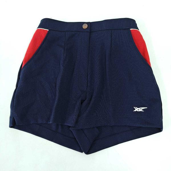 [ブランド] アシックス[タイプ] ハーフパンツ 卓球 ウェア サイズ63[対象] レディース[カラー] ネイビー[総丈] 約30.5cm[ウエスト] 約30cm[状態] ボタンに多少キズはありますが、それ以外は目立った傷みなどみられません。