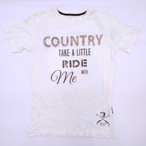 【中古】ホルカ HORKA MINKA 半袖 Tシャツ ライディングシャツ ストレッチ S ライトブラウン レディース 乗馬 馬術