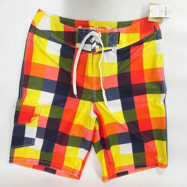 [ブランド] オーシャンパシフィック[タイプ] サーフパンツ スイムショーツ 海パン OP サイズ33[対象] メンズ[型番] 512405[カラー] マルチカラー[総丈] 約60.5cm[状態] 　未使用品