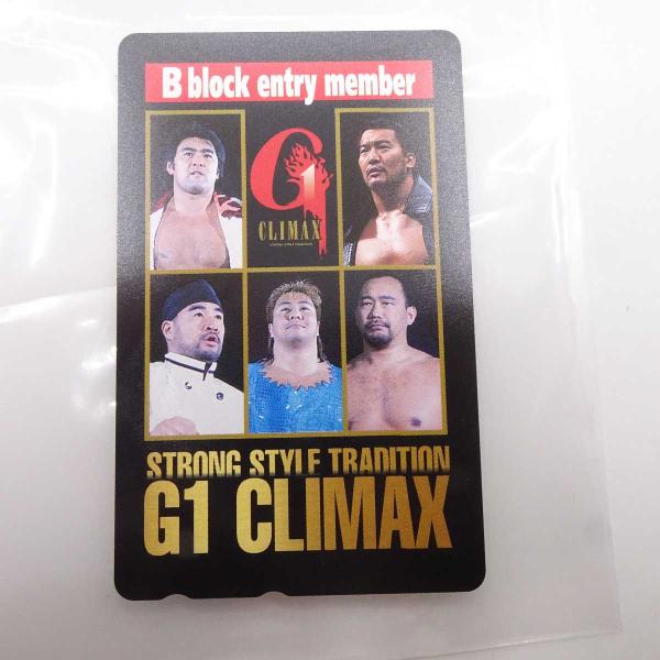 [タイプ] 新日本プロレス　テレホンカード　G1クライマックス(Bブロック) 50度数未使用[状態] 　未使用品